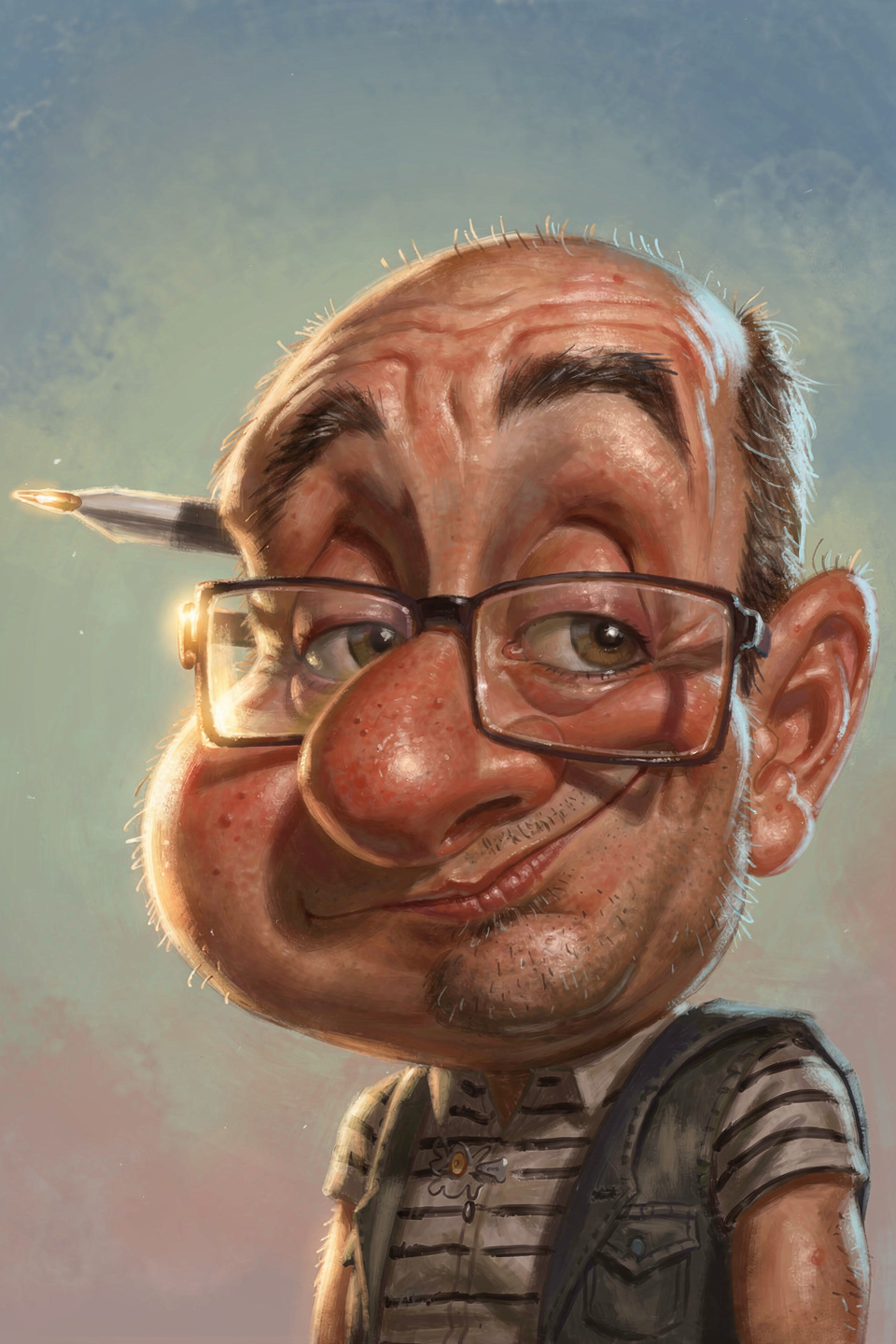 Wie werden die Stile für die KI-veredelten Karikaturen ausgewählt?