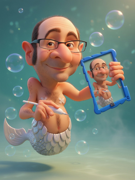 Merman Erol KI im Pixarstil