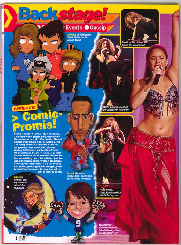 Karikaturen im Popcornmagazin