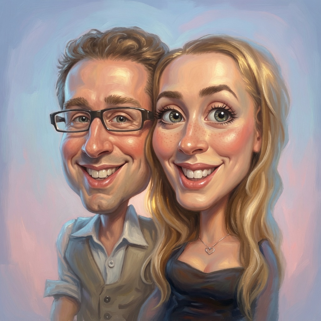 Karikaturist Hochzeit Gastgeschenk