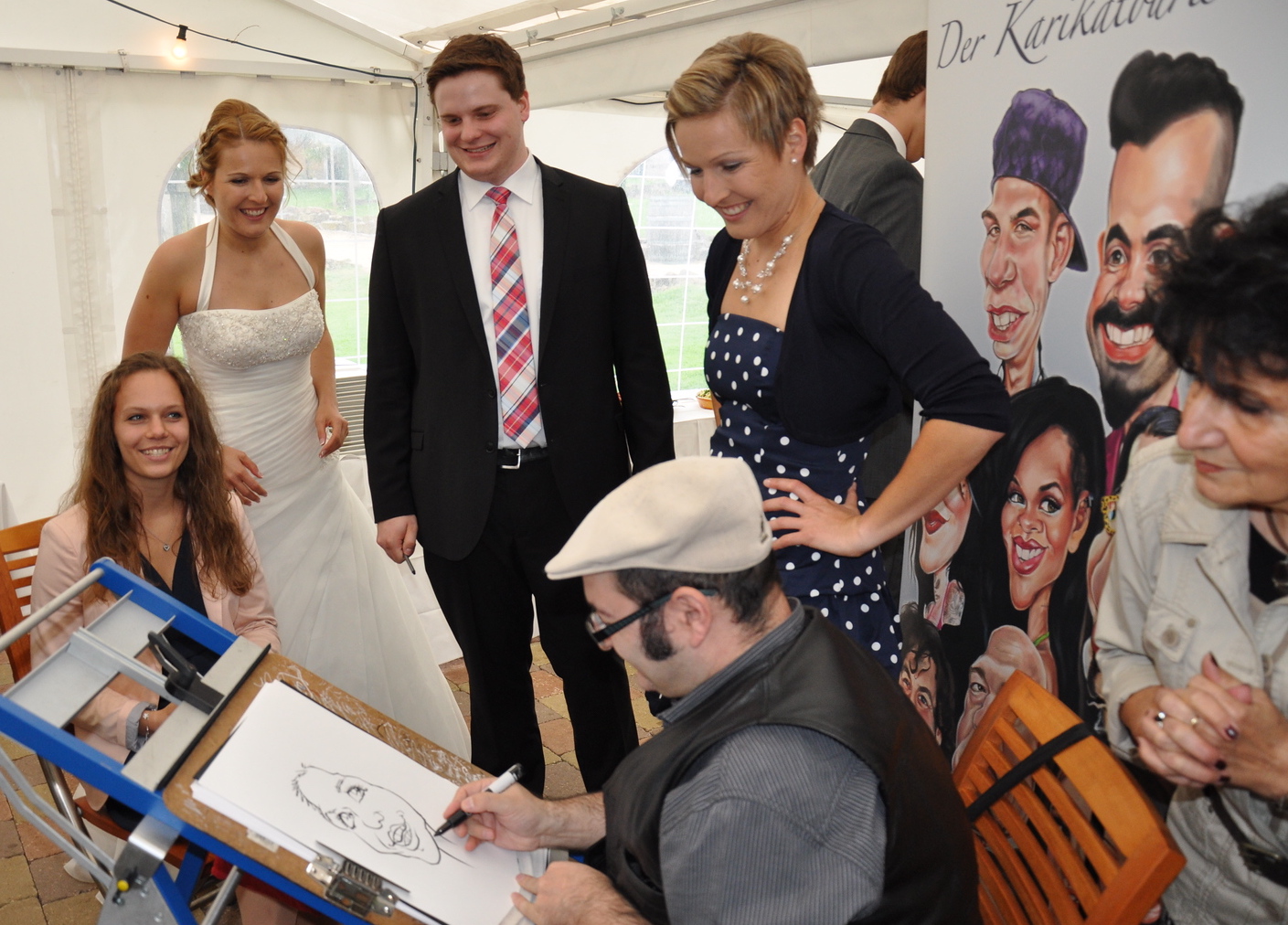 karikaturzeichner schnellzeichner karlsruhe hochzeit tuncayerol 34