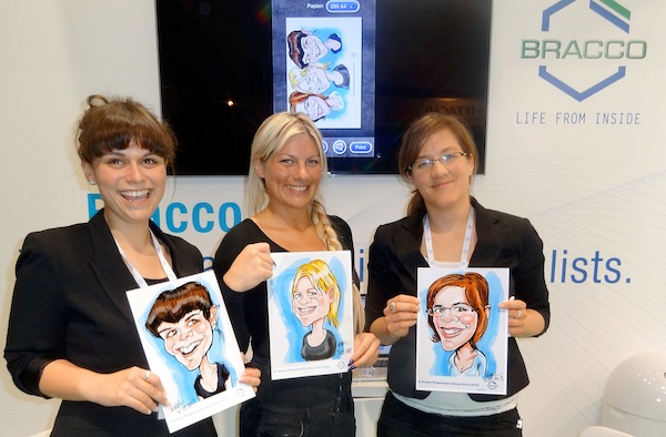 karikaturist radiologiekongress schnellzeichner Hamburg