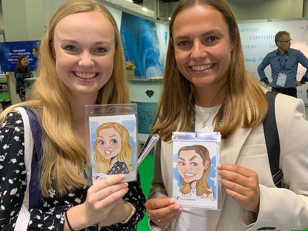 karikaturist schnellzeichner firmenevent weihnachtsfeier jubilaeum 10