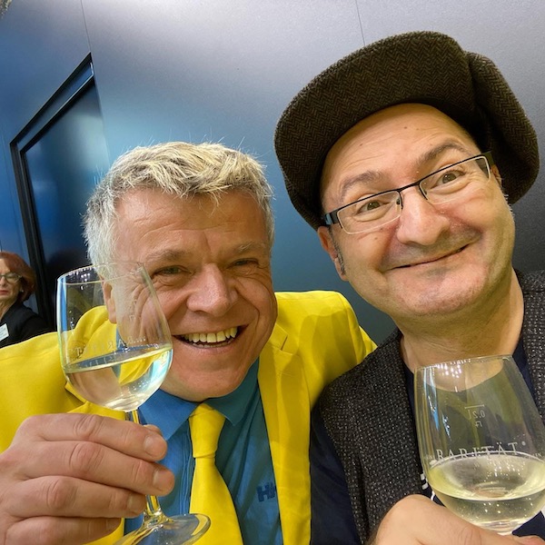 Erol mit Standnachbar Heiko Harig auaf der CMT in Stuttgart