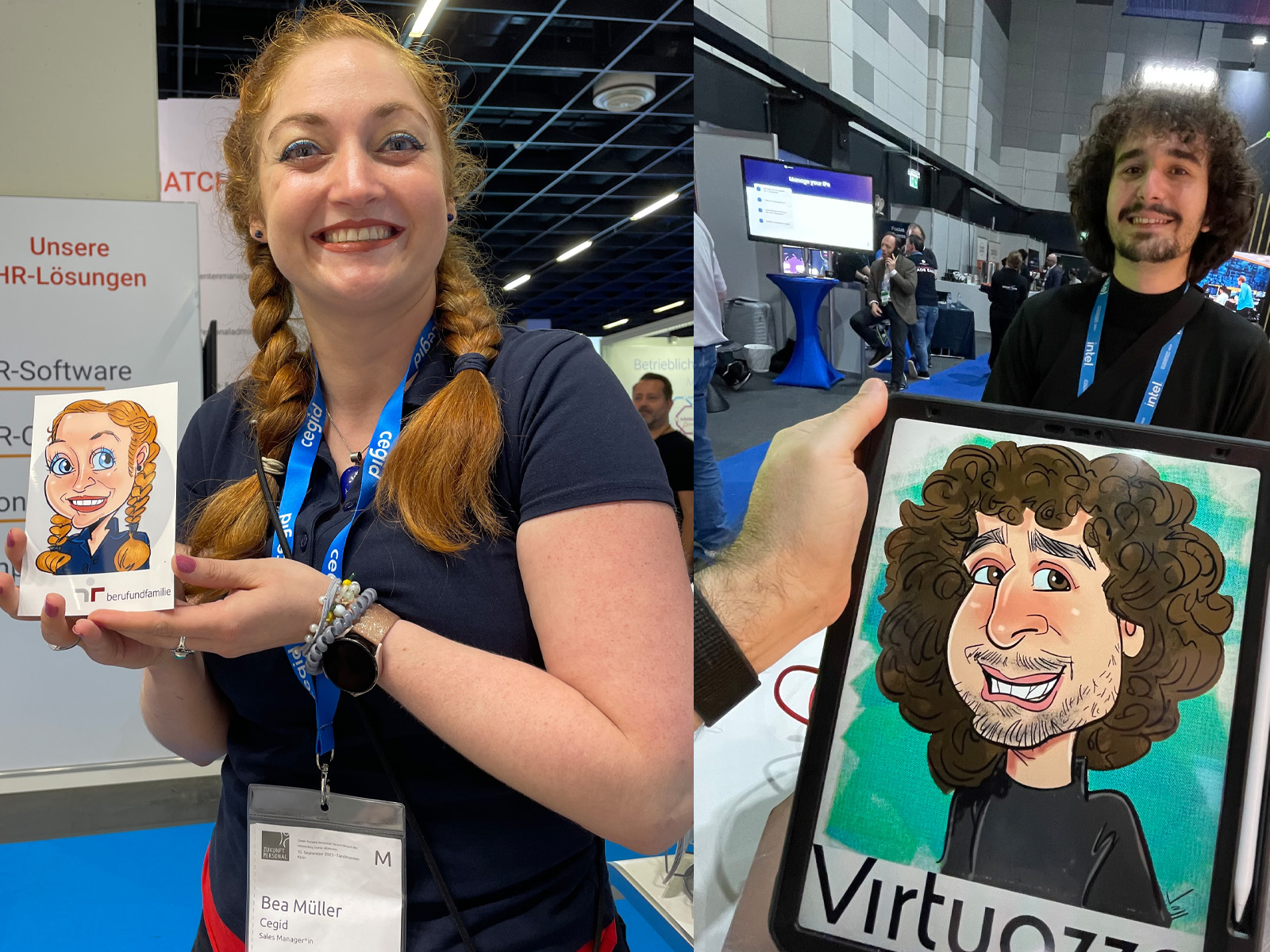 iPad Karikatur auf Paint Expo Karlsruhe