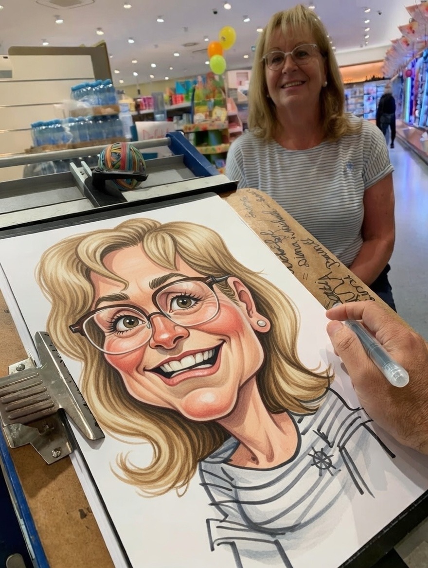 karikaturist erolart KI schnellzeichner messe 03