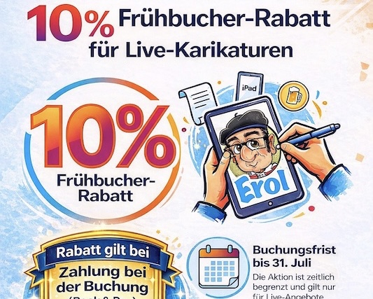 10 % Book & Pay Rabatt – erstmalige Aktion