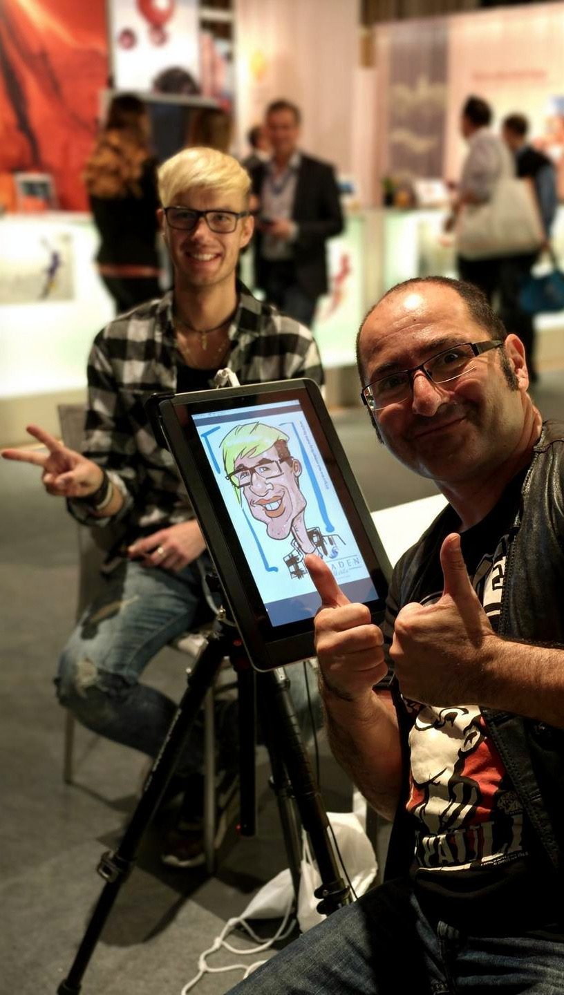 iPad-Karikaturen – klassische Zeichnung trifft moderne Technik