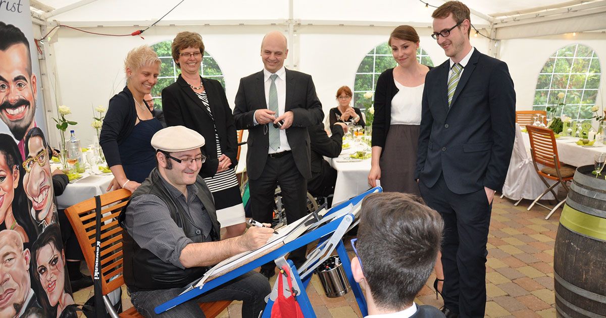 karikaturist fuer hochzeit
